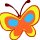 sticker butterfly