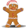 sticker ginger bread man