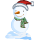 sticker snowman