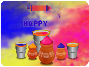 Happy Holi colors